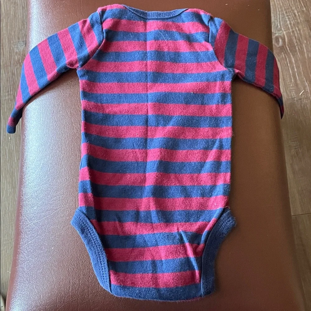 Striped Red and Blue Kids One Piece 3M